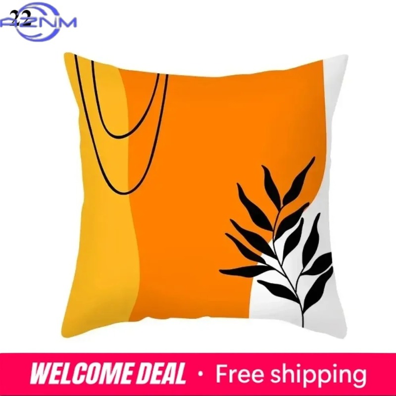 Century Textile & Sewing Supply Online Shopping - Capa de Almofada Abstrata Boho Laranja,