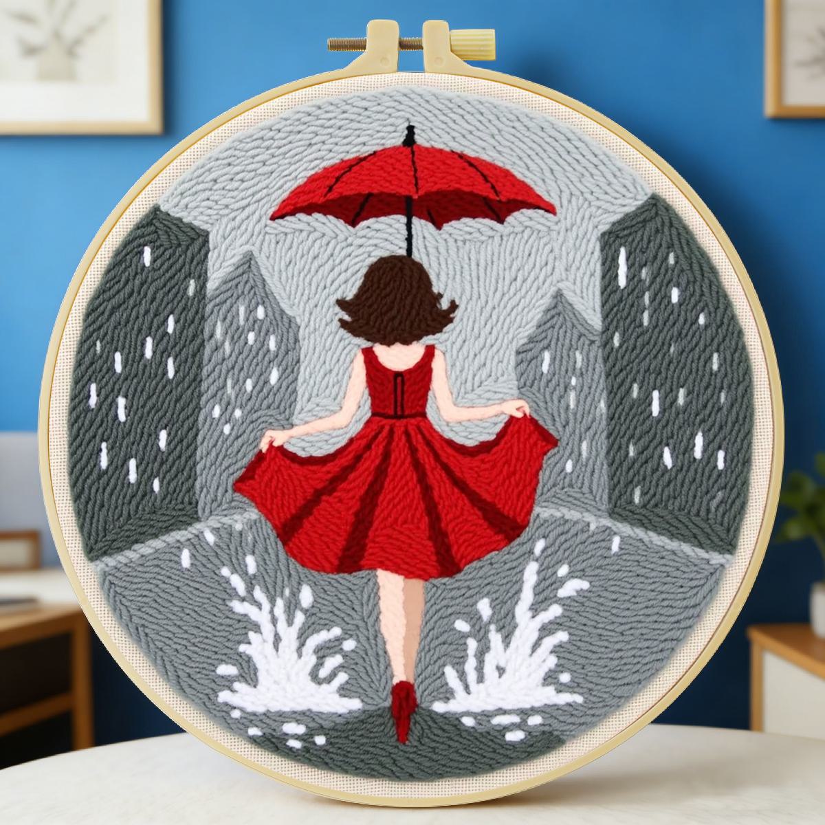 Sewing Textile Art - Kit de Bordado com Agulha Mágica