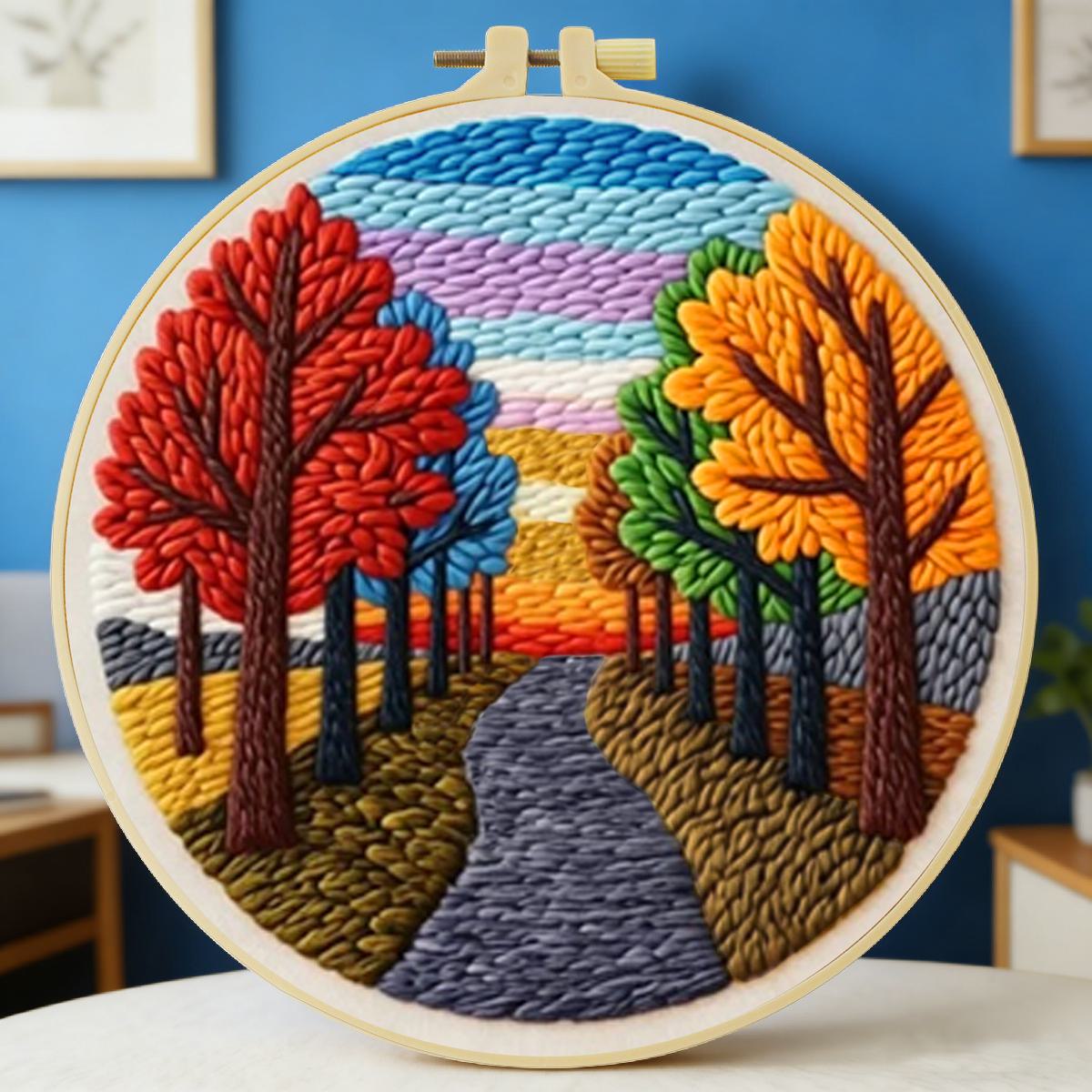 Sewing Textile Art - Kit de Bordado Punch Needle com