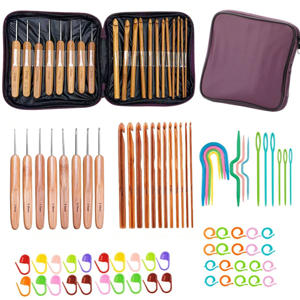 Sewing Necessities - Conjunto de 74 Agulhas de Crochê