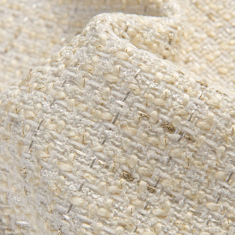 Sewing Tweed - Tecido tweed tingido com fio bege