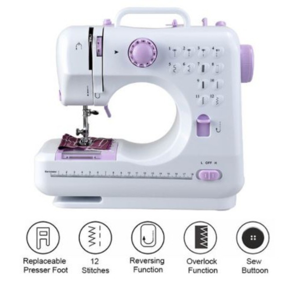 Sewing Jahit - Máquina de Costura Elétrica Doméstica Mini