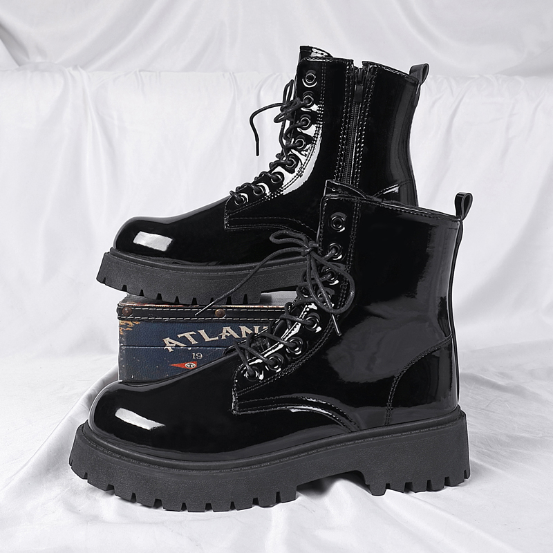 Sewing Zipper - Botas de Combate, Botas de Couro