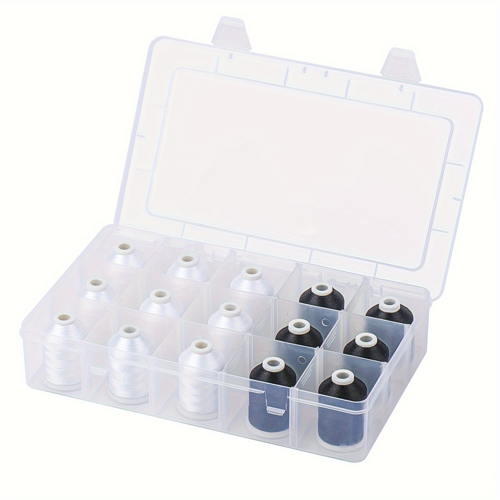 Bobbin Organizer Box - Organizador Portátil de Carretéis de Costura