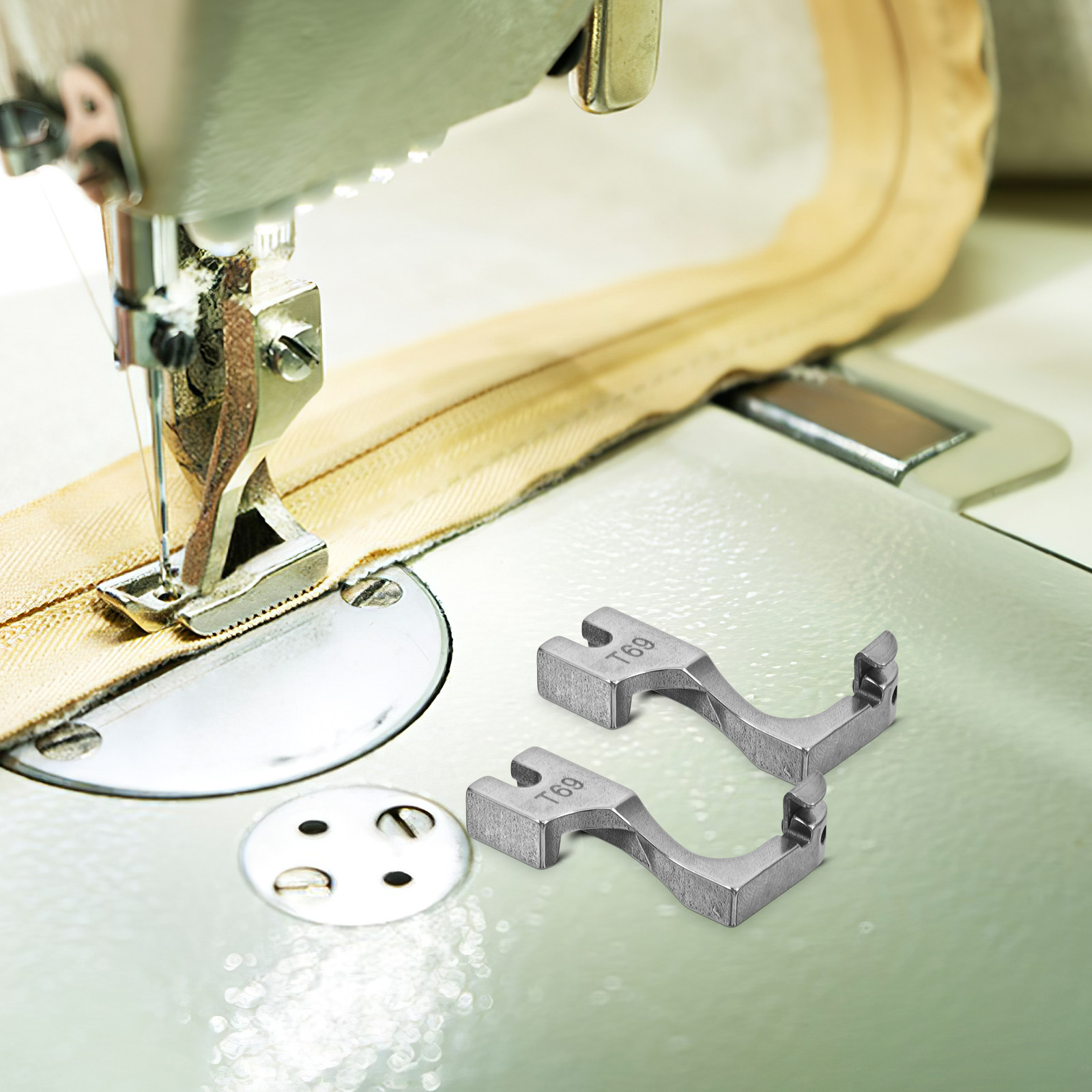 Zipper Foot Presser - 2 Peças Calcador de Zíper Invisível