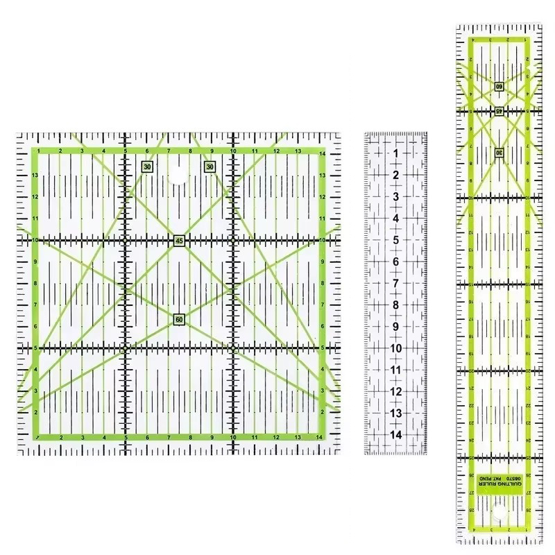 Sewing Gauge Ruler - 1/2 pçs 15cm quilting retalhos régua