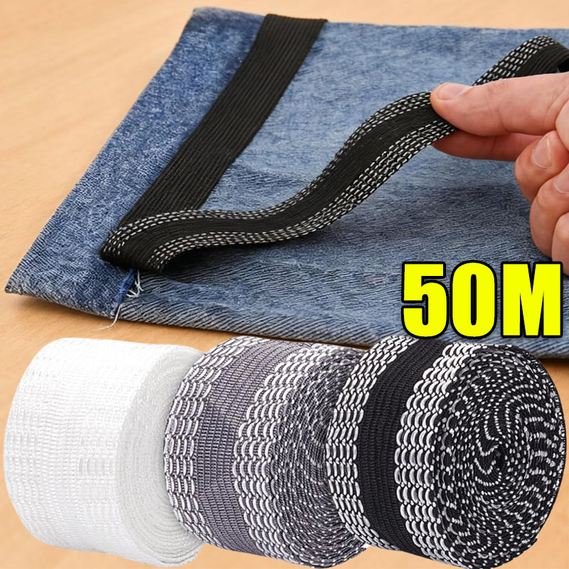 Interfacing Iron On - Fita autoadesiva para bainha de calças,