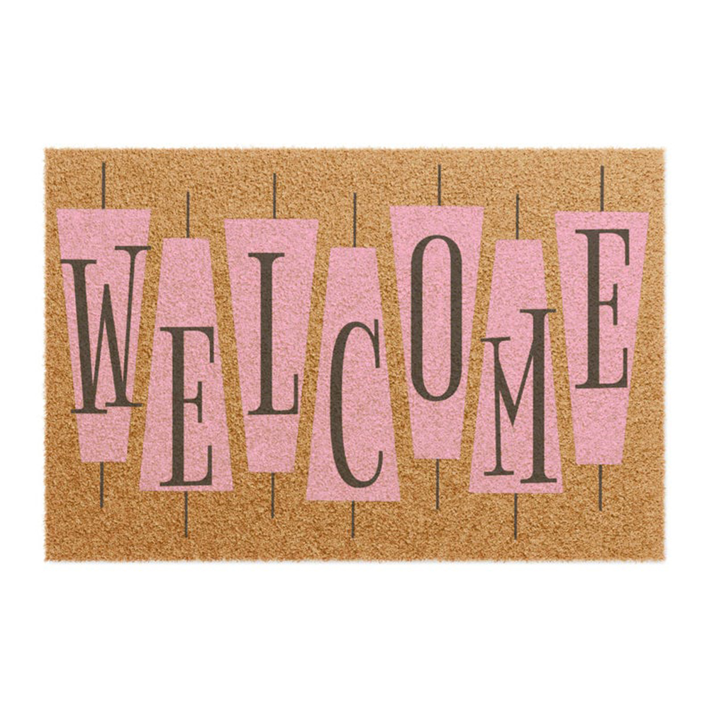 Century Textile & Sewing Supply Online Shopping - Tapete de Boas-Vindas Retrô Rosa Fofo