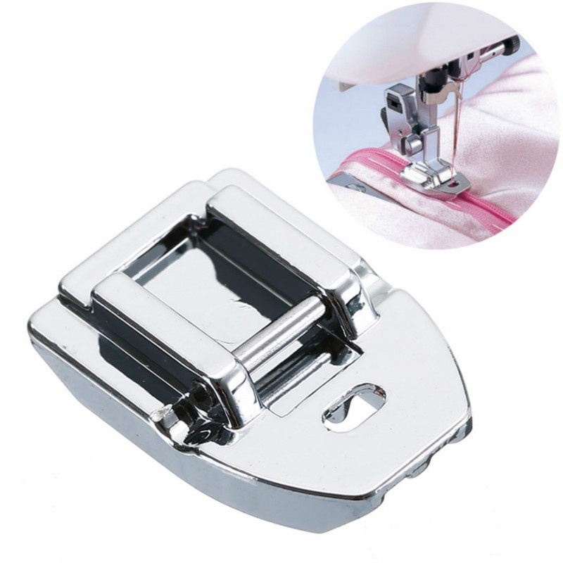 Zipper Foot Presser - 1 Peça de Pé de Máquina