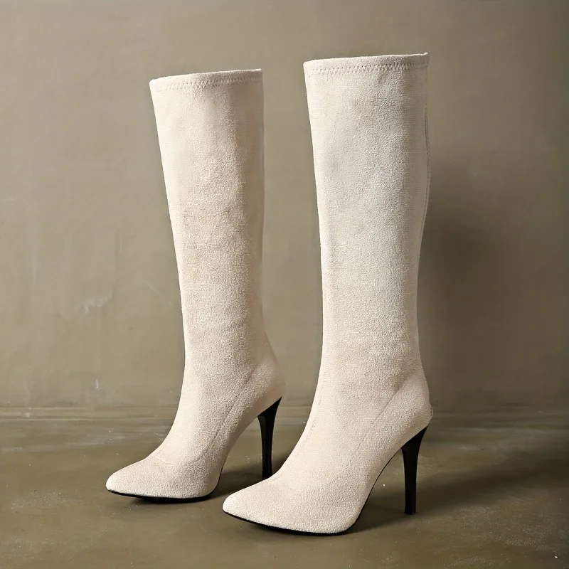Botas da moda feminina 	 Dedo  - Sewing Zipper avaliação e preço
