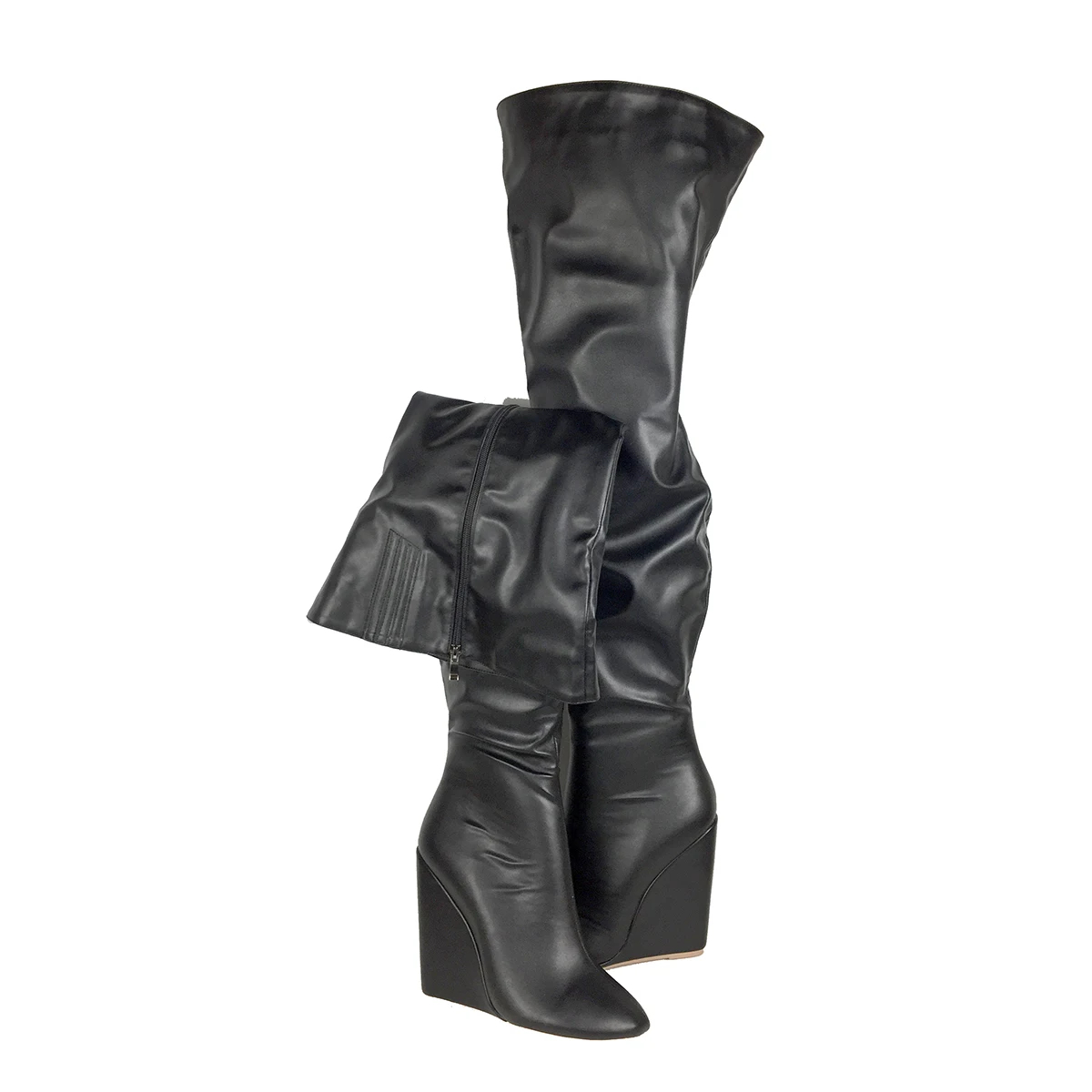 Botas Femininas Pretas Acima d - Sewing Zipper avaliação e preço