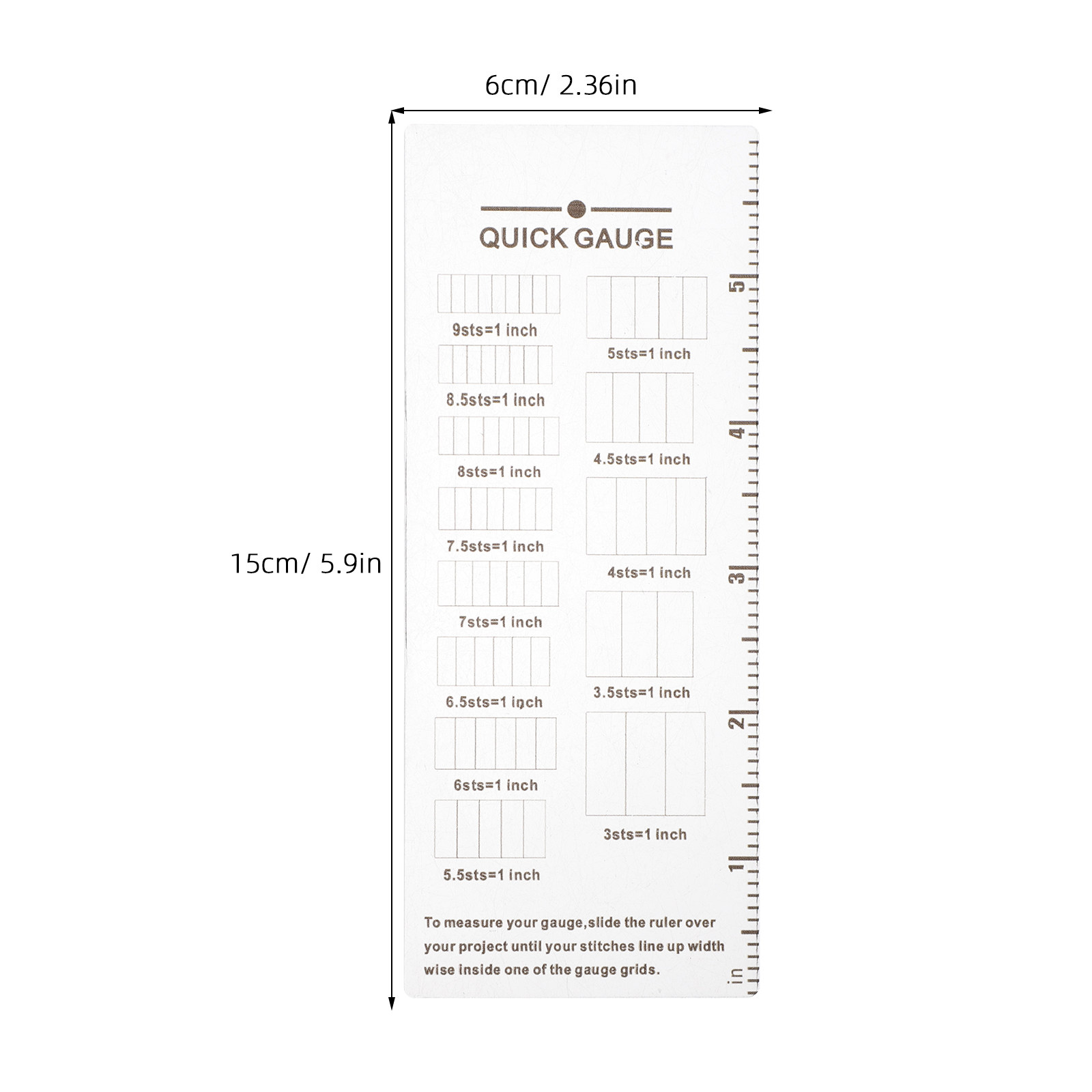 2 Peças Régua Medidora de Tric - Sewing Gauge Ruler avaliação e preço