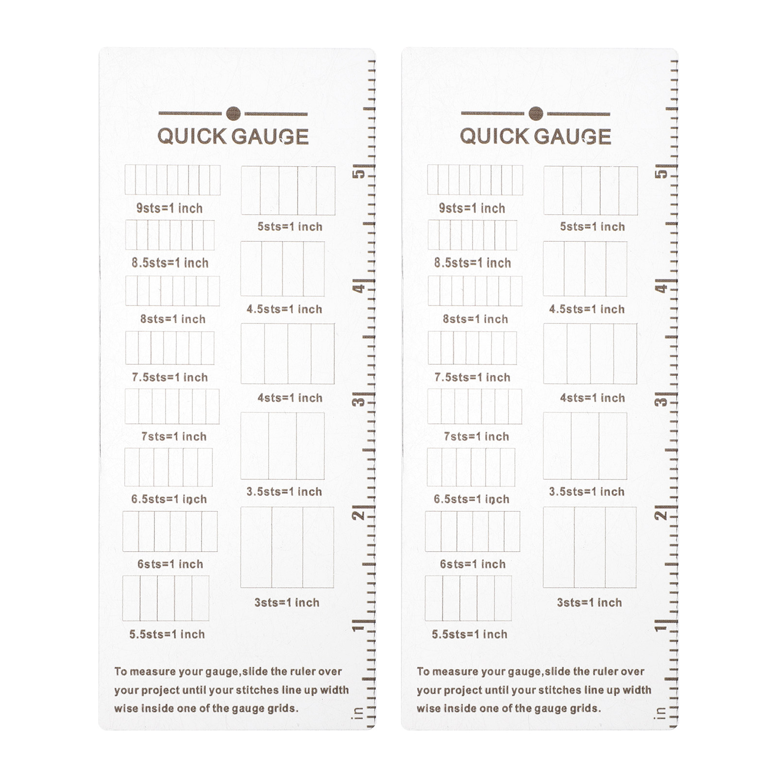 2 Peças Régua Medidora de Tric - Sewing Gauge Ruler avaliação e preço