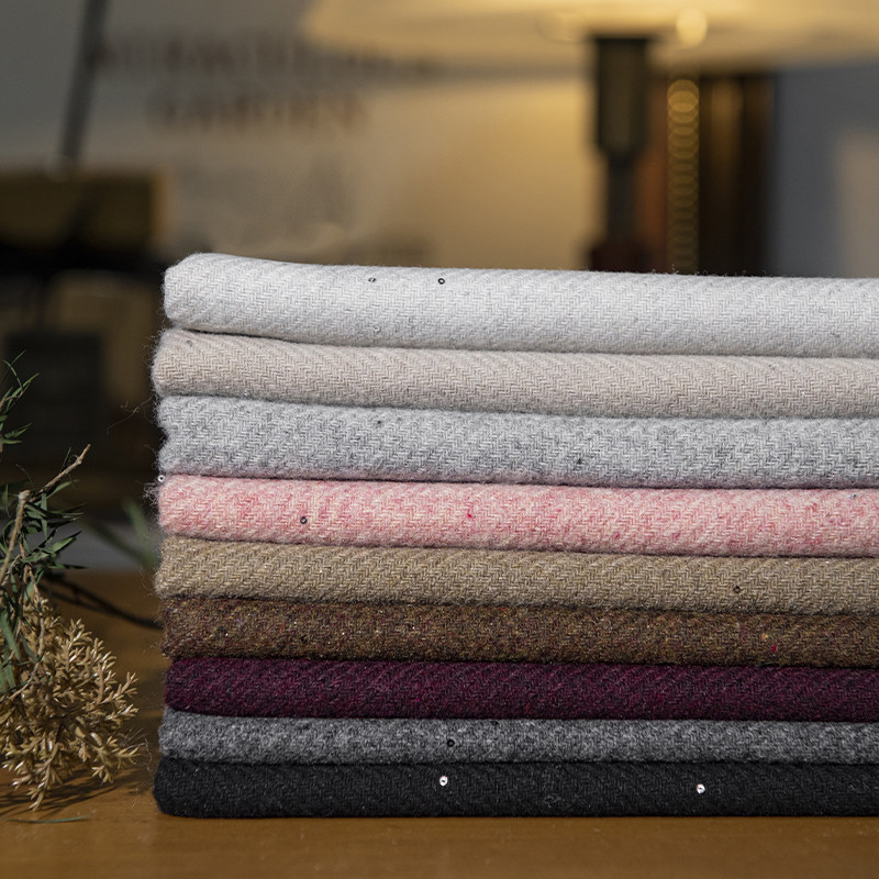 Tecido de tweed com lantejoula - Sewing Tweed avaliação e preço