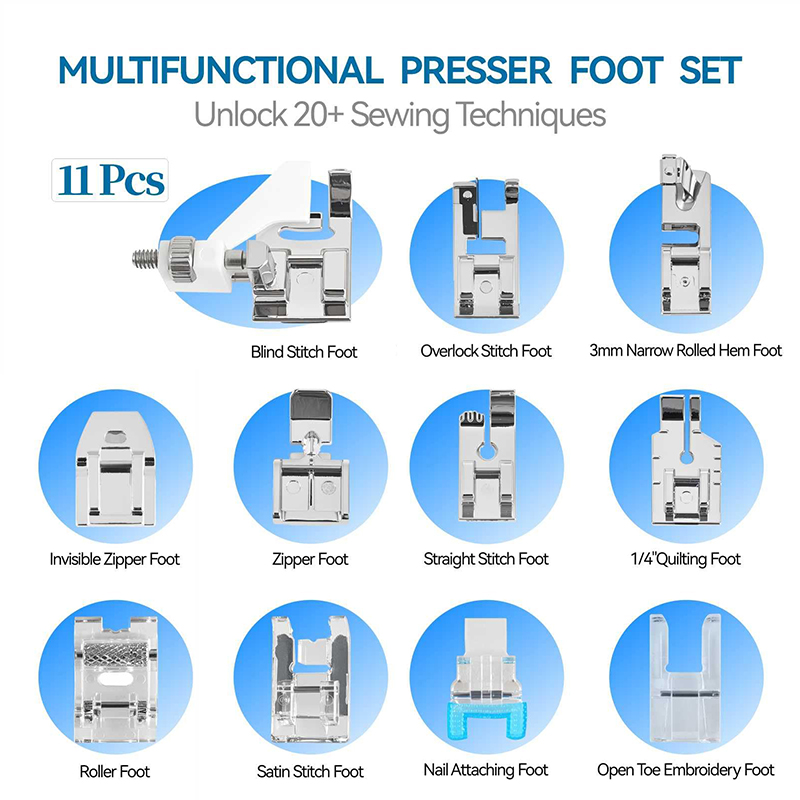 △   Kit de 11 Peças de Calcado - Zipper Foot Presser avaliação e preço