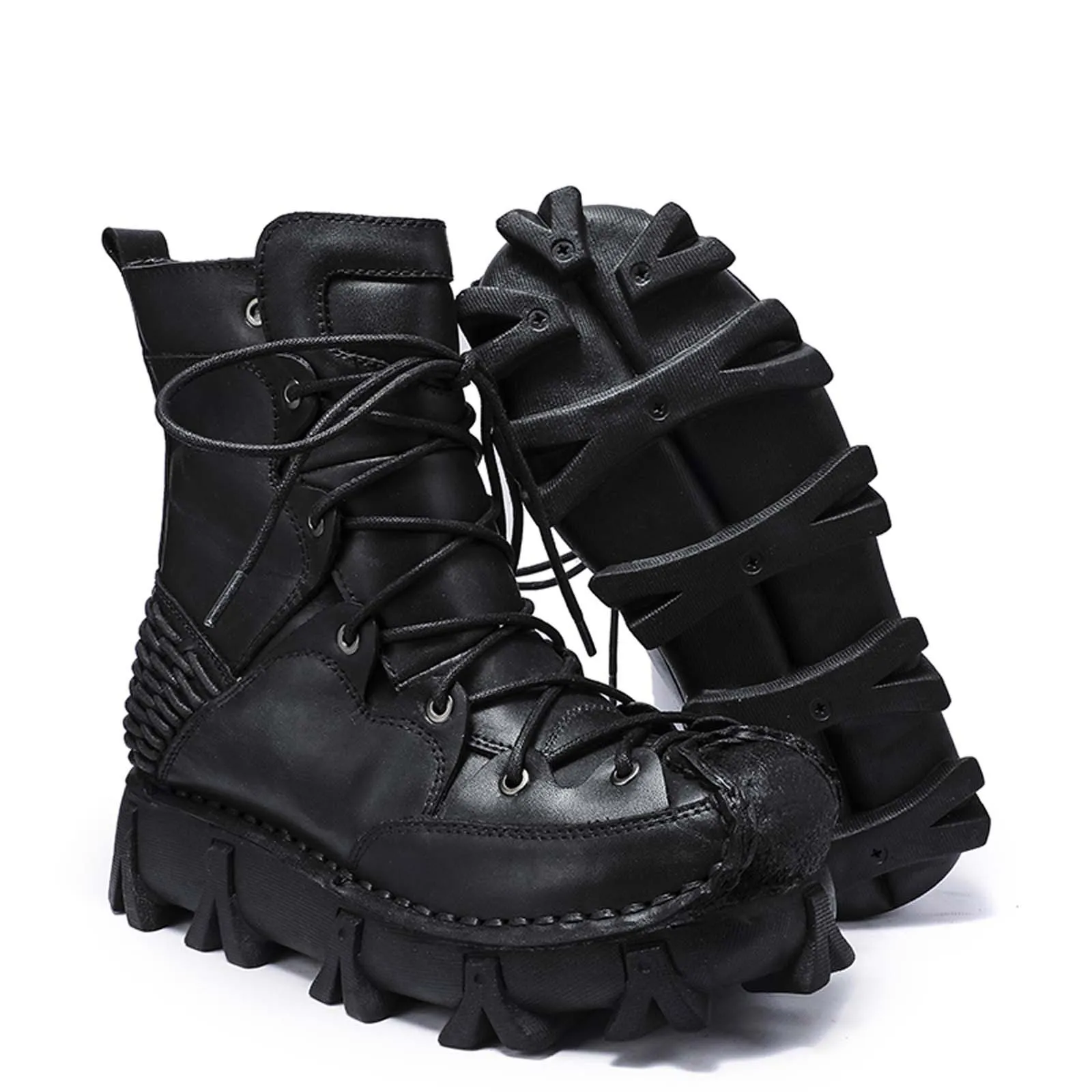 Botas de Motocicleta de Couro  - Sewing Knit avaliação e preço