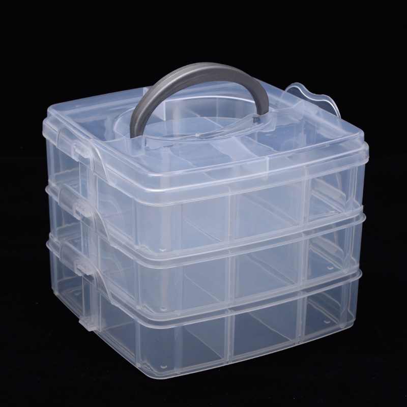 3 camadas 18 compartimentos ca - Bobbin Organizer Box avaliação e preço