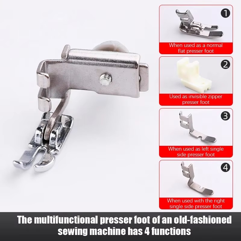 1 Peça Calcador de Máquina de  - Zipper Foot Presser avaliação e preço