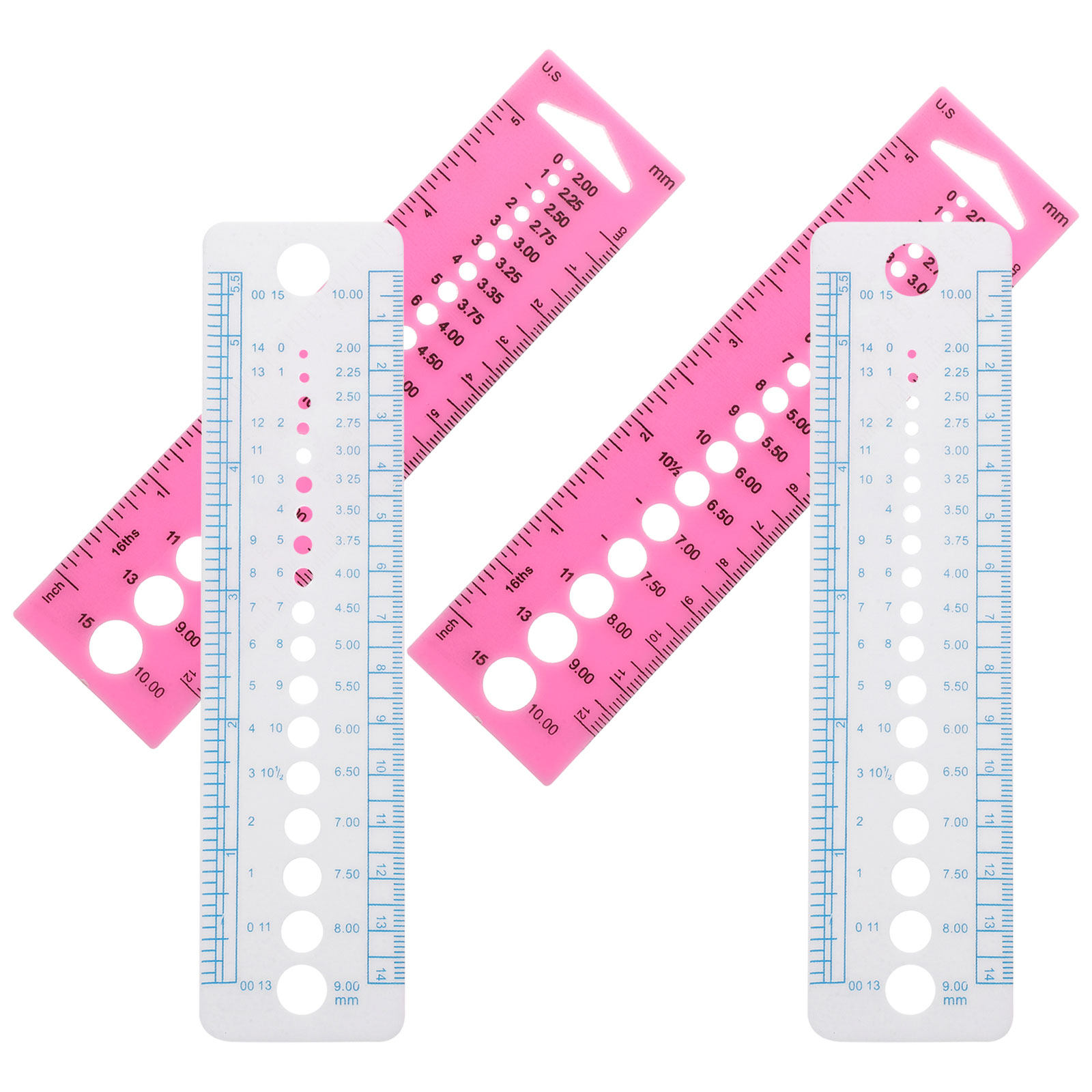 4 Peças Régua Medidora de Agul - Sewing Gauge Ruler avaliação e preço