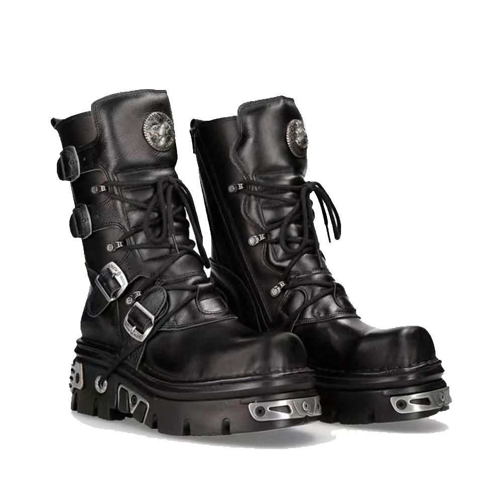 Novas Botas Masculinas Punk pa - Sewing Zipper avaliação e preço