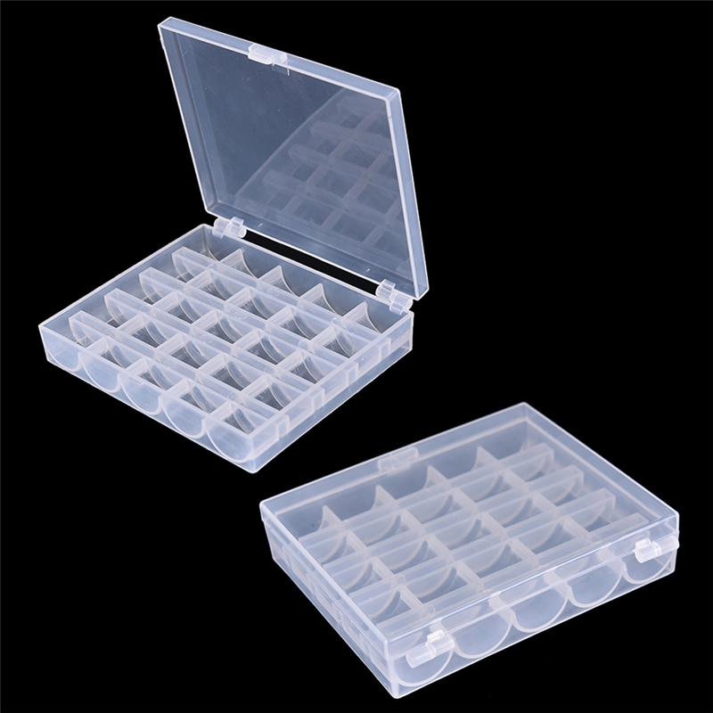 25 carretéis vazios bobinas ca - Bobbin Organizer Box avaliação e preço