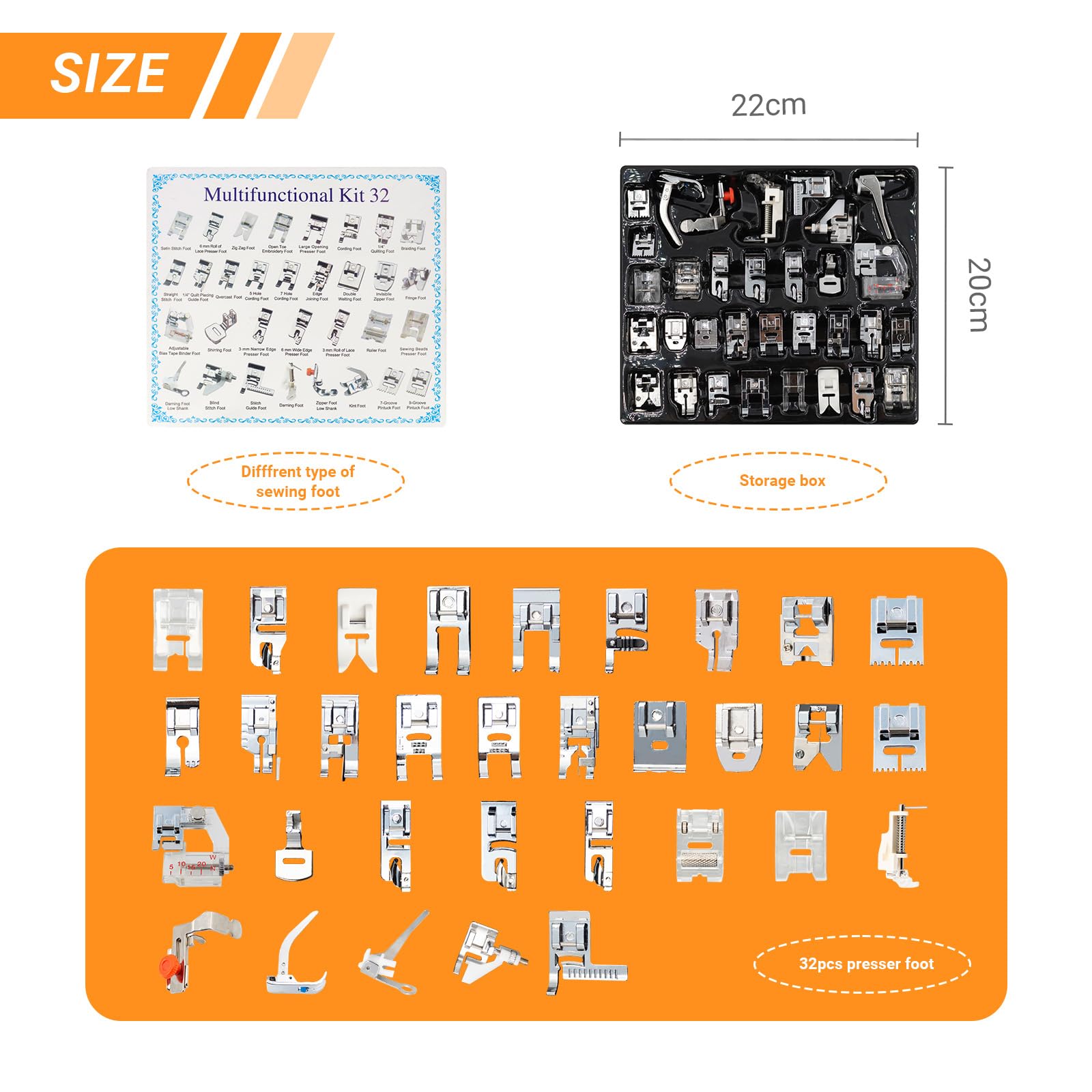 Kit de calcador de costura mul - Zipper Foot Presser avaliação e preço