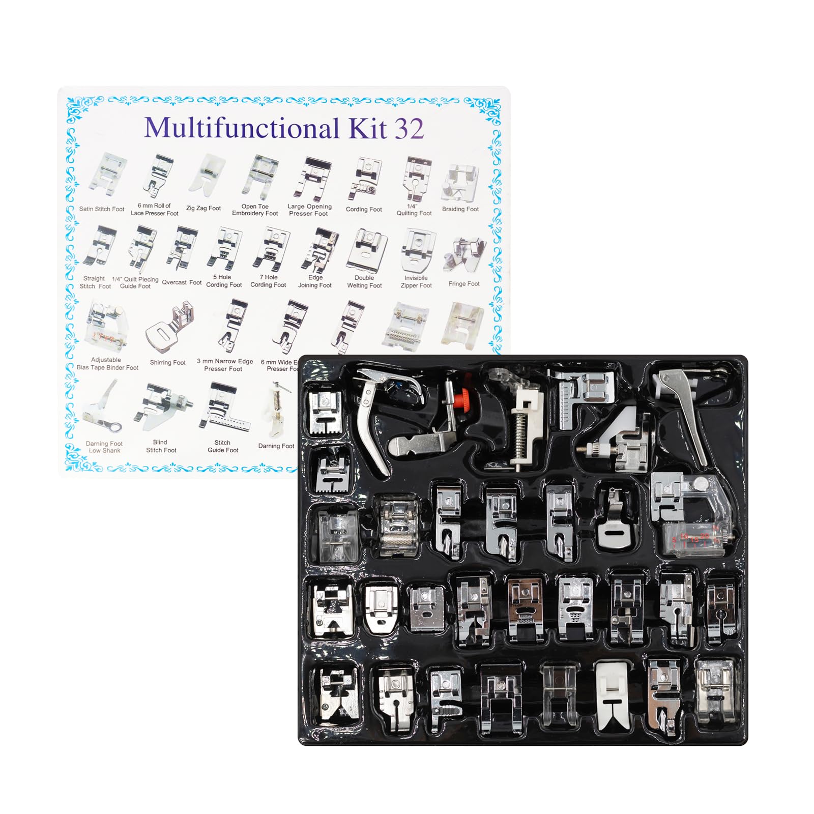 Kit de calcador de costura mul - Zipper Foot Presser avaliação e preço