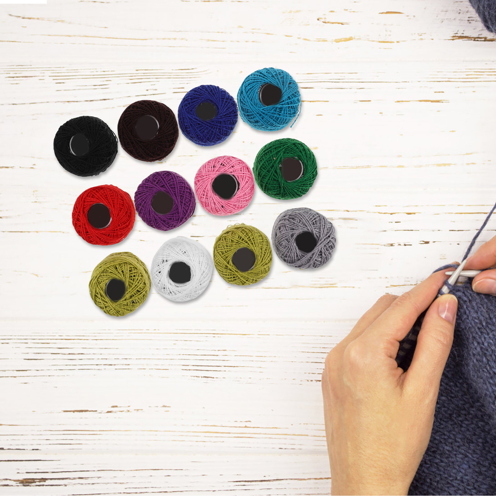 12 Peças de Fio de Algodão par - Sewing Knit avaliação e preço