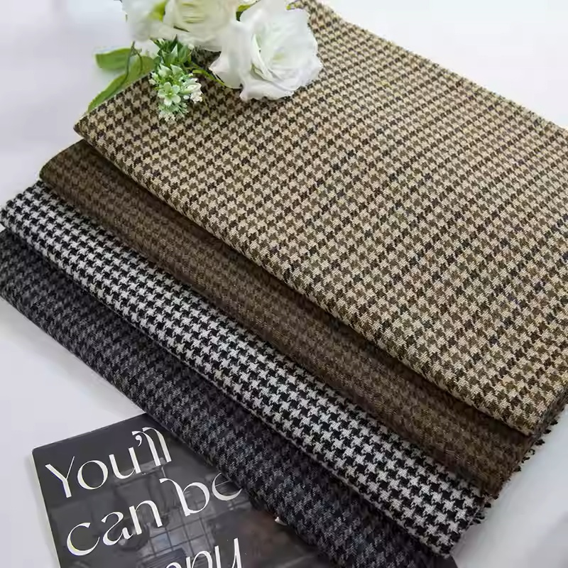Café leve pequeno houndstooth  - Sewing Tweed avaliação e preço