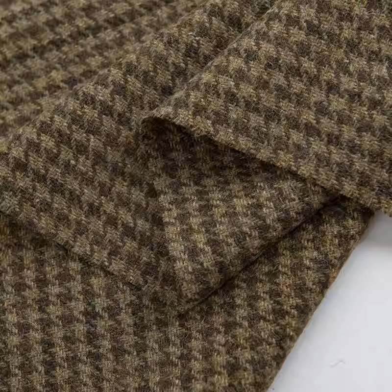 Café leve pequeno houndstooth  - Sewing Tweed avaliação e preço
