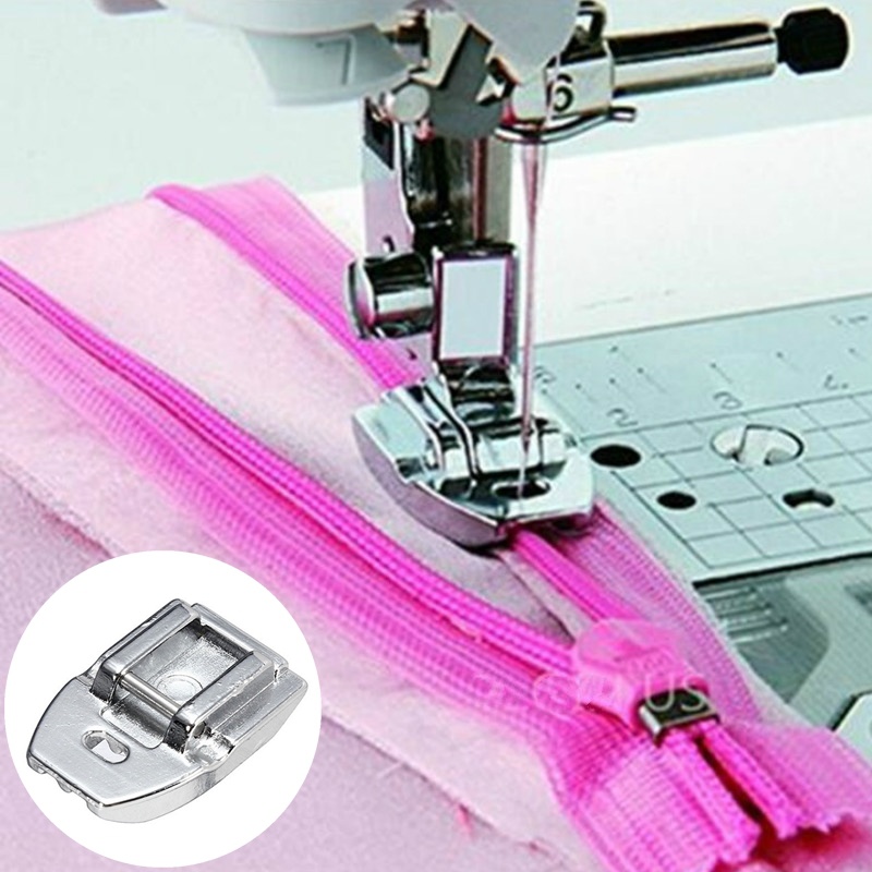 1 Peça de Pé de Máquina de Cos - Zipper Foot Presser avaliação e preço