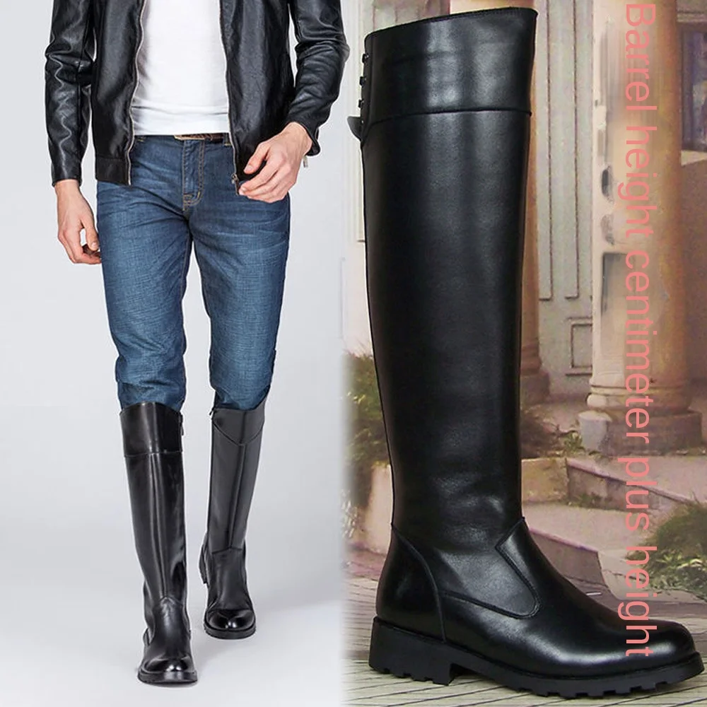 Moda masculina couro genuíno g - Sewing Zipper avaliação e preço
