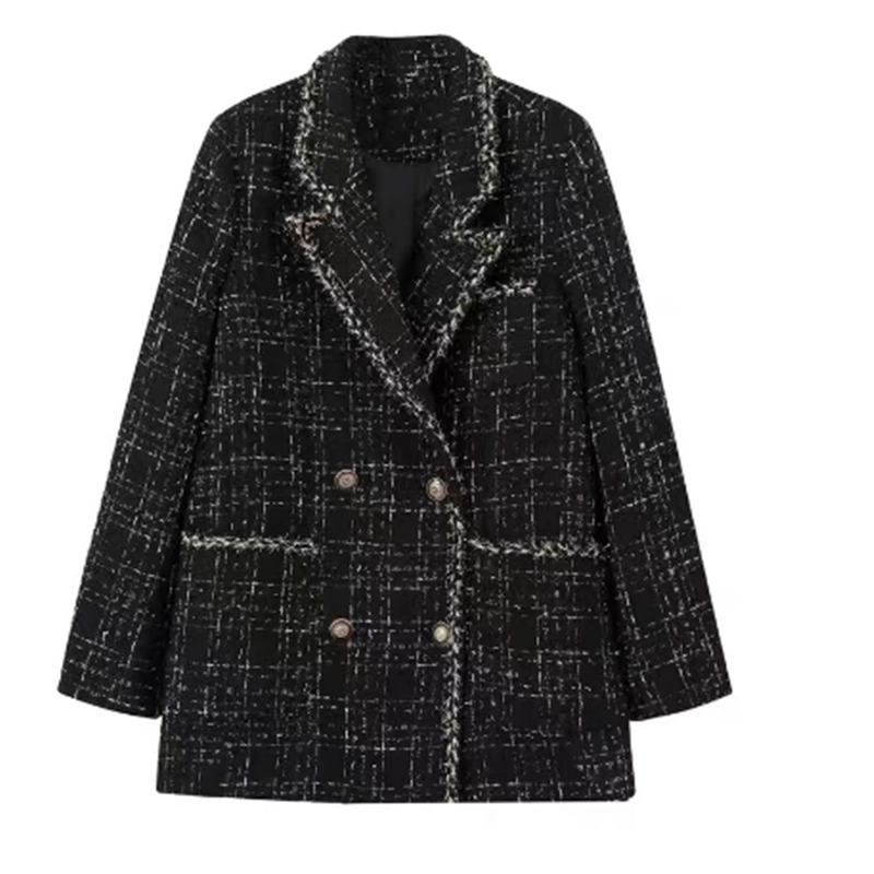 Feminino 2025 novo outono inve - Sewing Tweed avaliação e preço